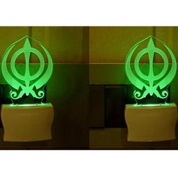 SOMIL Green & Red Printed Glass Cylinder Shaped Wall Lamp-image-52