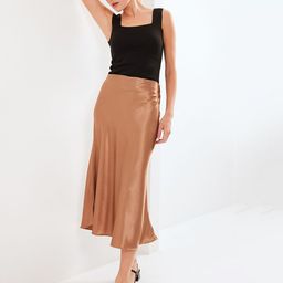 BIGDART A-Line Polyester Midi Skirts image 4