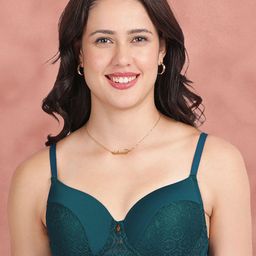 Susie Deeplagoon Women Half Lace Padded Wired Medium Coverage Everyday Bra-picture-52