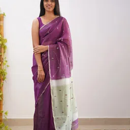 BerMondsey Ethnic Motifs Zari Banarasi Saree-picture-4