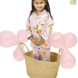 Snuggly Spaces Girls Pack Of 2 Girls Printed Night Suits-image-22