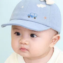 Ziory Kids Aeroplane Appliqued Bus Patch Embroidered Cap-picture-20