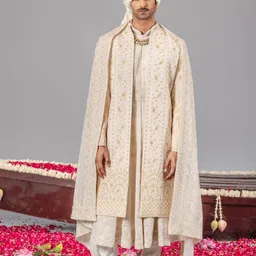 KALPRAAG Embroidered Anarkali Sherwani Set-picture-41