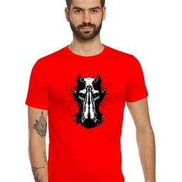 Tantra Devil Hand Printed Cotton T-shirt-image-41
