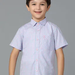TALES & STORIES Boys Opaque Checked Casual Shirt-image-83