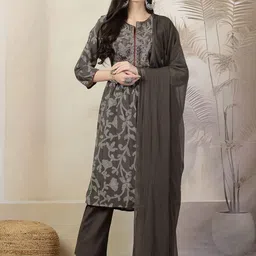 Nayam By Lakshita Bandhani Printed Straight Kurta With Palazzos & Dupatta-picture-23