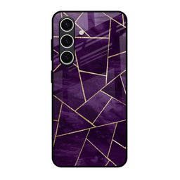 QRIOH Geometric Purple Quirky Printed Samsung Galaxy S24 FE 5G Silicone Back Case-image-9