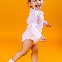 YK Infant Girls Heart Pocket Pure Cotton Bodysuit-image-32