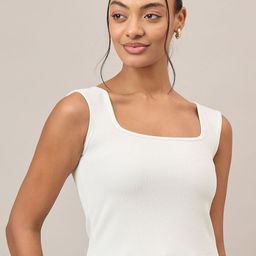 R.Code by The Roadster Life Co. Women Square Neck Sleeveless Ribbed Regular Top-image-27