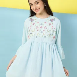 Ishti Floral Embroidered Georgette Top-image-62