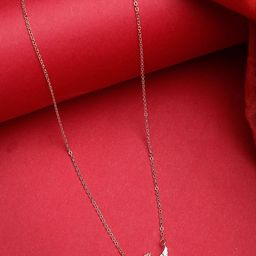 DressBerry Rose-Gold Plated American-Diamond Studded Metal Minimal Chain-30