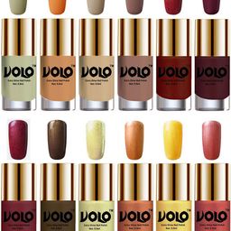 VOLO Set Of 12 Luxury Super Shine Nail Polish - 10 ml Each-Combo-No-92-21