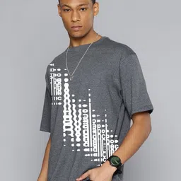 Moda Rapido Men Abstract Printed Round Neck Cotton Relaxed Fit T-shirt-picture-46