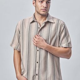 BUSCOTT Men Smart Striped Casual Shirt-image-12