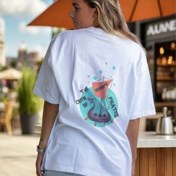 CORSICA Printed Round Neck Oversize T-shirt-image-78