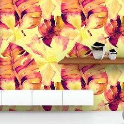 ArtzFolio Printed UV-Resistant Anti-Bacterial Watercolor Floral Pattern Peel & Stick Wallpaper-image-71