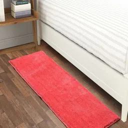 MAA HOME CONCEPT Purple Solid Anti-Skid Microfiber Runnner-42