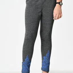 BAESD Girls Printed Ankle-Length Leggings-image-45