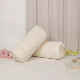 the conversion Cream Soild TC Polyester Blend 2 Bolster Covers-picture-42
