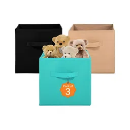 Aura Black Set of 3 Regular Multi-Utility Organisers-3