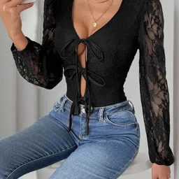 KPOP Self-Design V-Neck Bodysuit-picture-10
