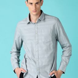 V-Mart Men Horizontal Stripes Opaque Casual Shirt-picture-29