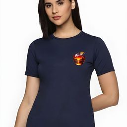 SZN Women Printed Applique T-shirt-image-92