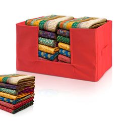 Aura Red Drawer Cloth Organiser With Handle-46