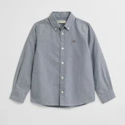 GANT Core Boys Button-Down Collar Long Sleeves Organic Cotton Shirt-image-54