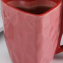 ACE THE SPACE White Solid Ceramic Glossy Cups - Set of 2-3