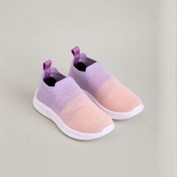 Hopscotch Girls Lavender Fabric Slip-Ons-picture-43