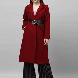 athena Wool Solid Coat For Women-picture-20