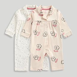 mothercare Girls Pack of 2 Printed Sleepsuit-image-61