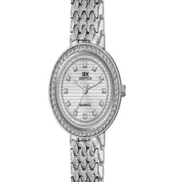 Exotica Fashion Women Brass Dial & Stainless Steel Straps Watch EX-2518-White-29