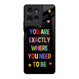 QRIOH Magical Words Printed Motorola G75 5G Impact Resistant Back Case-picture-34