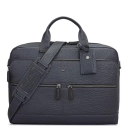 Da Milano Men Textured Leather Laptop Bag-54