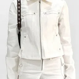 LULU & SKY Women Spread Collar Solid Casual Tailored Jacket-53