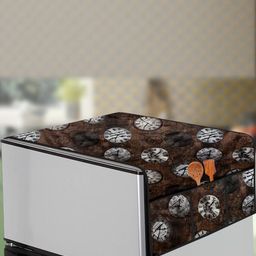 The Furnishing Tree Coffee Brown Plastic Refrigerator Cover-image-84
