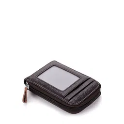 SZN Men Textured Zip Detail Leather Card Holder-picture-49