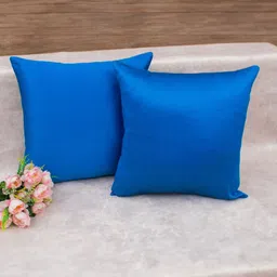 RoyalDeco Teal Set of 2 Square Cushion Covers-29