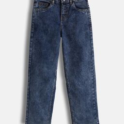 Urbano Juniors Boys Loose Baggy Fit Mid-Rise Heavy Fade Washed Denim Stretchable Jeans-image-91