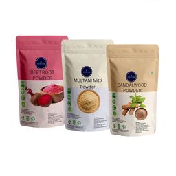 VEDICINE Set Of 3 Beetroot Multani Mitti Sandalwood Powder For Face Pack-100g Each-16