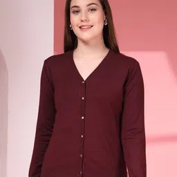 Thirty Threads Women Woollen Cardigan-image-75
