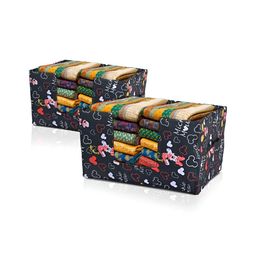 Aura Black Set of 2 Regular Drawer Organiser Organisers-9
