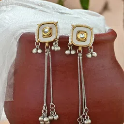 Fida Square Drop Earrings-40