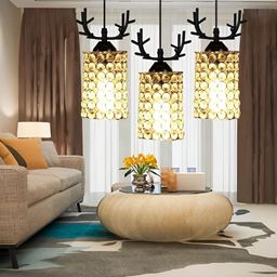 GAUVIK Black Ceiling Lamp-3