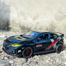 DARVICE Kids 1:32 Scale Model Civic Light Sound Pull Back Car Vehicle-16