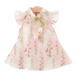 StyleCast x Revolte Girls Floral Printed Flared Sleeves A-Line Dress-47