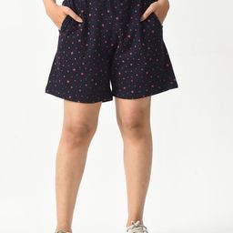 BAESD Women Printed High-Rise Above Knee Regular Shorts-image-44