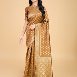 RICH & ROMAN Woven Design Zari Pure Silk Banarasi Saree-picture-48